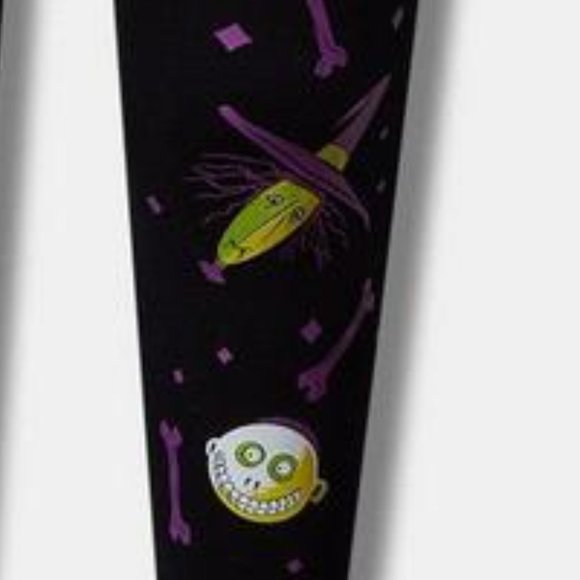 ❤️NWT VINTAGE TORRID LEGGING NIGHTMARE BEFORE CHRISTMAS OOGIE BOOGIE HALLOWEEN - Picture 3 of 15